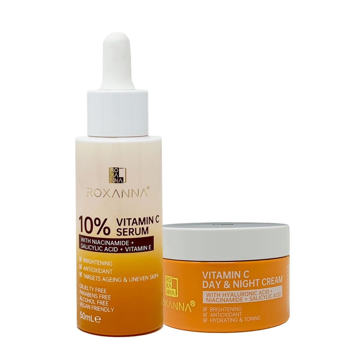 Brighten + Firm Duo (Vitamin C Cream 50ml + 10% Vitamin C Serum 50ml)