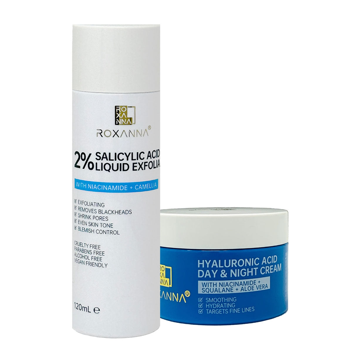 Resurface + Renew Duo (Liquid Exfoliant & Hyaluronic Acid Cream)